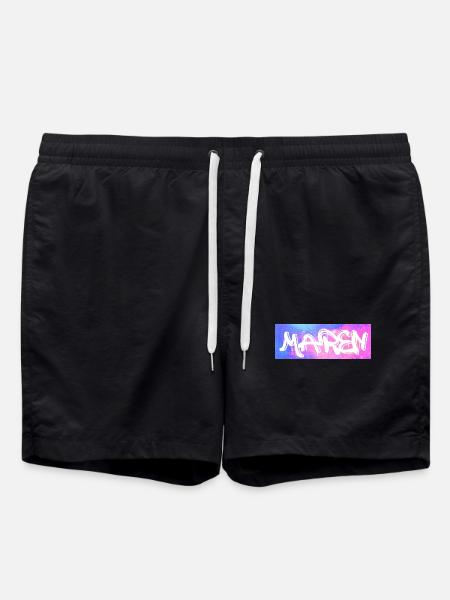 Maren Name Geschenk Geschenkidee Galaxie - Badeshorts - Schwarz