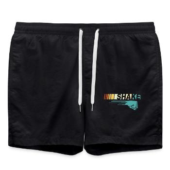 Funny Couple Shake N Bake - Car Racing Lover Gift - Swim Trunks - black - Front - AI Model Male 185 light (185cm)