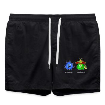 T killer cell, immune system, virus tequila T cell - Swim Trunks - black - Front - AI Model Male 185 light (185cm)