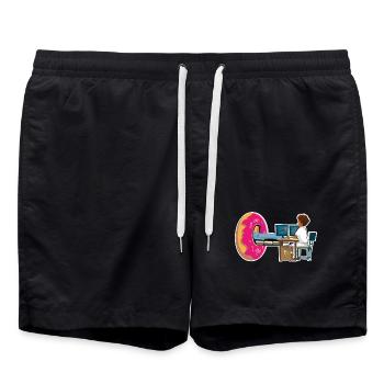 Homme Manip Radio Scanner Irm Donut Radiologie - Short de bain - noir - Devant - AI Model Male 185 light (185cm)