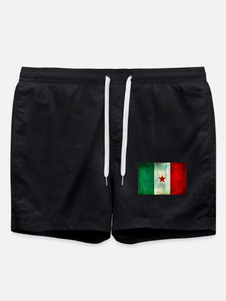 T-shirt partisan flag Garibaldi brigades - Swim Trunks - black
