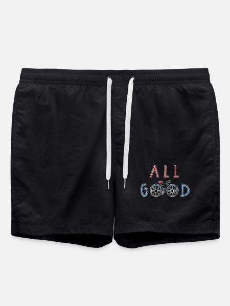Biker Bicycle Biker Statement - Swim Trunks - black