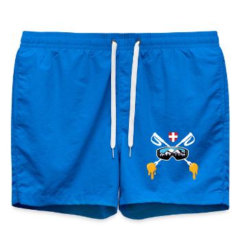 Savoie Ski et fondue savoyarde Cadeau Haute Savoie - Short de bain - cobalt blue - Devant