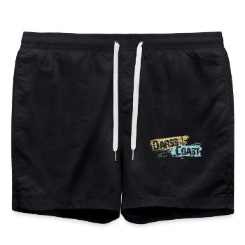 DarssCoast - Original Brand - Badeshorts - Schwarz - Vorne - AI Model Male 185 light (185cm)