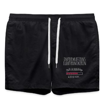 Informationselektronikerin in Ausbildung Geschenk - Badeshorts - Schwarz - Vorne - AI Model Male 185 light (185cm)