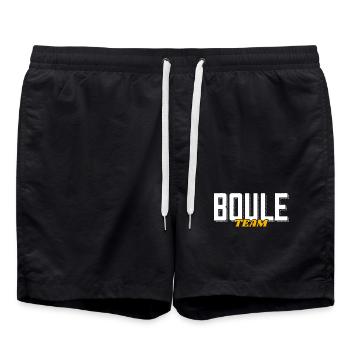 Boule Team Boulekugeln pour Bouler et Pétanque - Short de bain - noir - Devant - AI Model Male 185 light (185cm)