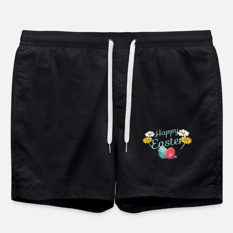 Happy Easter - Swim Trunks - black