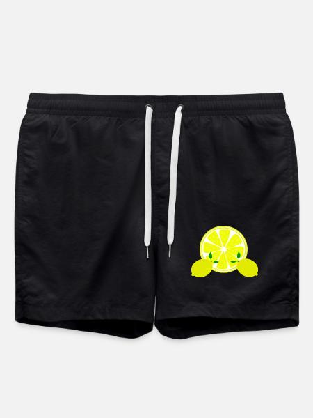 Lemon Lime Lime - Swim Trunks - black