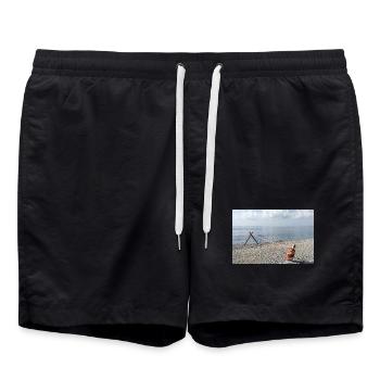Corde marine sur la mer - Short de bain - noir - Devant - AI Model Male 185 light (185cm)