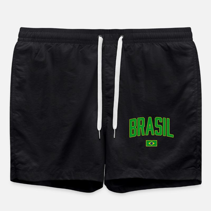 Brazil | Brasil - Swim Trunks - black