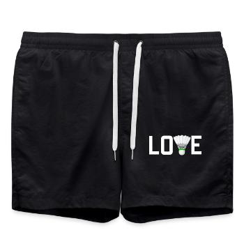 Badminton Amour - Short de bain - noir - Devant - AI Model Male 185 light (185cm)