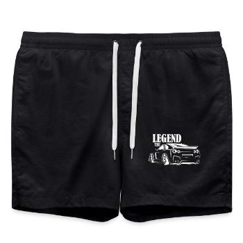 Le symbole Legend Cars GTR Illustration Graphique - Short de bain - noir - Devant - AI Model Male 185 light (185cm)