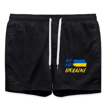 nous sommes l'Ukraine - Short de bain - noir - Devant - AI Model Male 185 light (185cm)