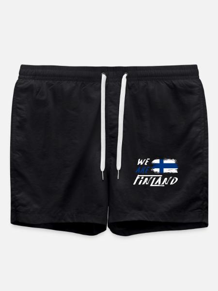 We are Finland - Swim Trunks - black