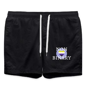 Non genré OUI ! - Short de bain - noir - Devant - AI Model Male 185 light (185cm)