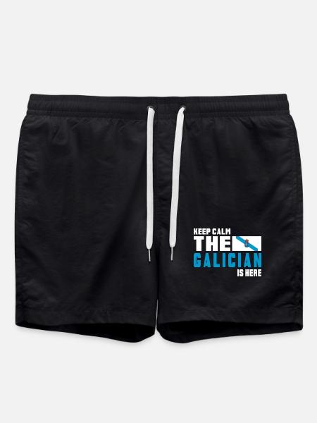 Drapeaux de Galice Keep Calm - Short de bain - noir