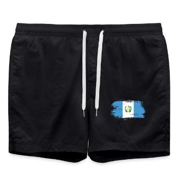 Drapeau du Guatemala - Short de bain - noir - Devant - AI Model Male 185 light (185cm)