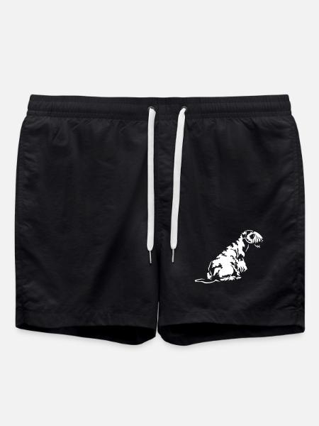 Cesky Terrier "Black Edition" - Badeshorts - Schwarz