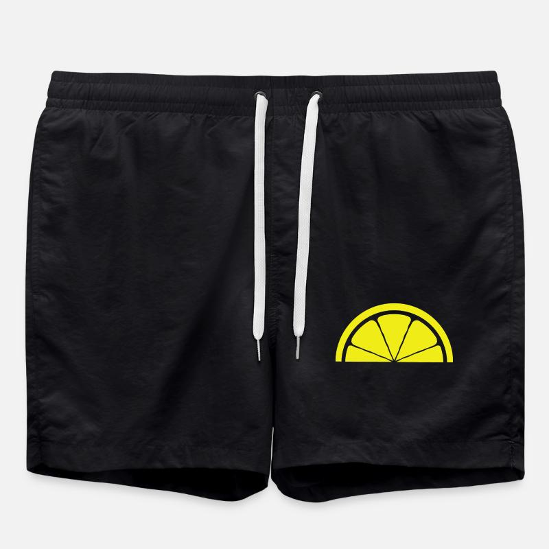 Conception de citron - Short de bain - noir