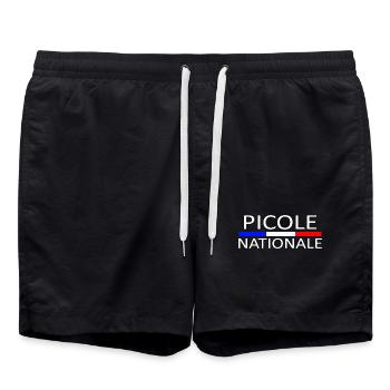 picole nationale - Short de bain - noir - Devant - AI Model Male 185 light (185cm)