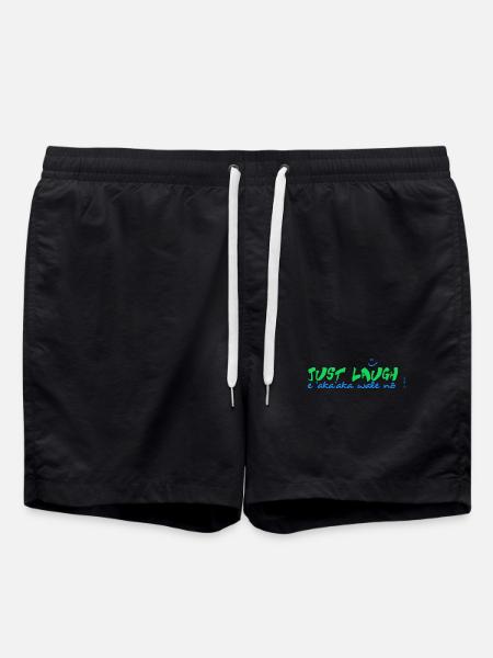 E 'aka'aka wale no - Swim Trunks - black