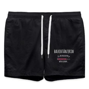 Bauchtanz & Bauchtänzerin in Ausbildung Geschenk - Badeshorts - Schwarz - Vorne - AI Model Male 185 light (185cm)