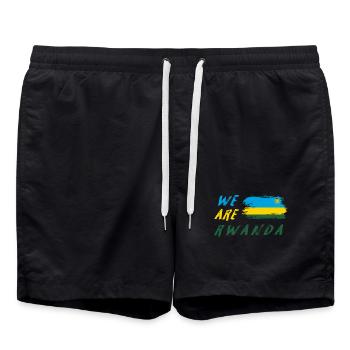 Nous sommes le Rwanda - Short de bain - noir - Devant - AI Model Male 185 light (185cm)