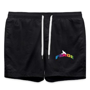 Paix avec Dove Rainbow Colors - Short de bain - noir - Devant - AI Model Male 185 light (185cm)