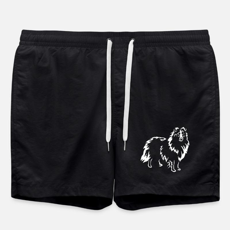 Sheltie "Black Edition" - Badeshorts - Schwarz