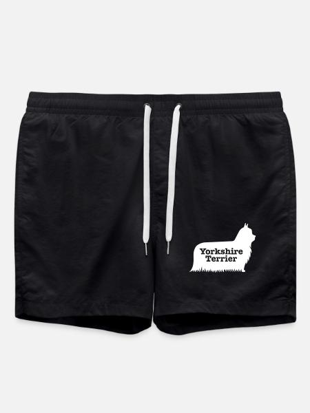 Yorkshire Terrier - Swim Trunks - black