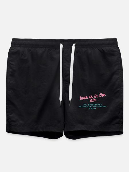 Love is in the Air - Badeshorts - Schwarz