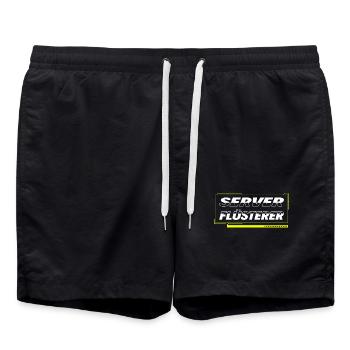 Server Flüsterer - Badeshorts - Schwarz - Vorne - AI Model Male 185 light (185cm)