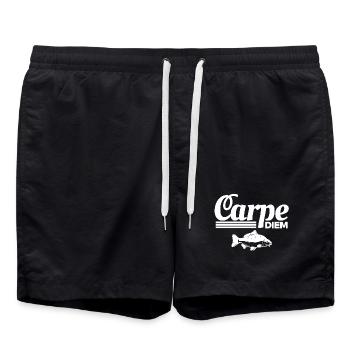 pêche, pêcheur, fan de pêche - Short de bain - noir - Devant - AI Model Male 185 light (185cm)