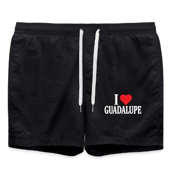 t-shirt I love Guadalupe t-shirt gift idea - Swim Trunks - black - Front - AI Model Male 185 light (185cm)