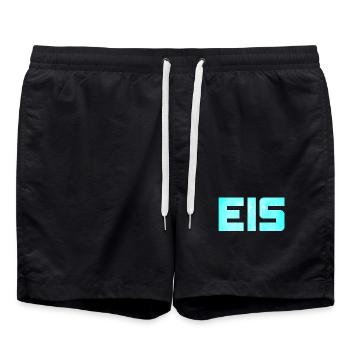 Eis Sommer Winterurlaub Schnee Après-Ski Piste - Badeshorts - Schwarz - Vorne - AI Model Male 185 light (185cm)