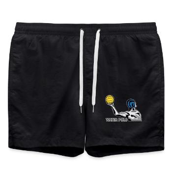Wasserball Water Polo - Badeshorts - Schwarz - Vorne - AI Model Male 185 light (185cm)