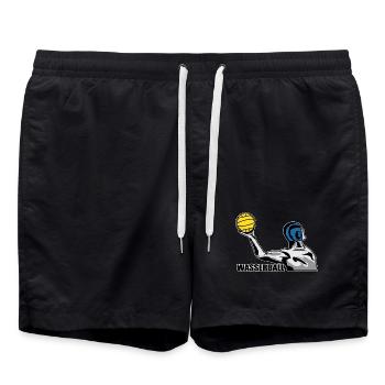 Wasserball - Badeshorts - Schwarz - Vorne - AI Model Male 185 light (185cm)