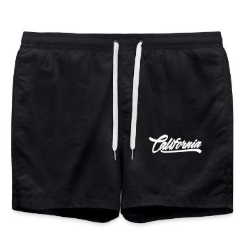 Chemise californienne - Short de bain - noir - Devant - AI Model Male 185 light (185cm)