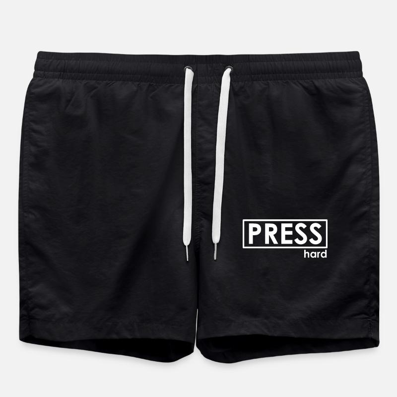 PRESS hard - Badeshorts - Schwarz