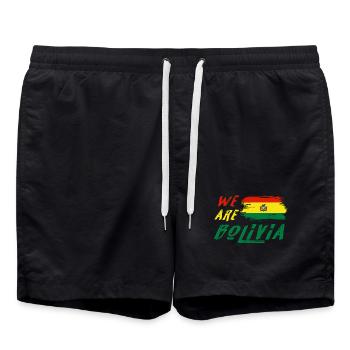 Nous sommes la Bolivie - Short de bain - noir - Devant - AI Model Male 185 light (185cm)