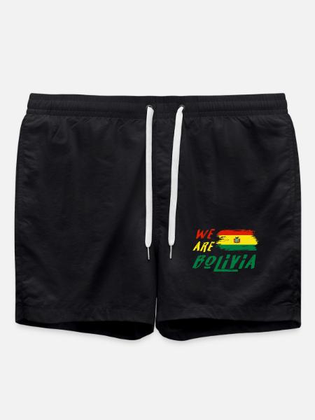We are Bolivia - Swim Trunks - black
