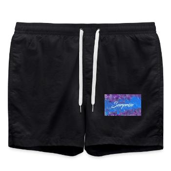Surprise Éclat Coloré - Short de bain - noir - Devant - AI Model Male 185 light (185cm)