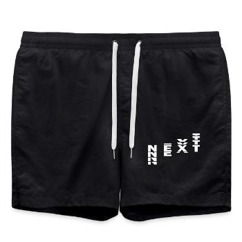 NEXT - Badeshorts - Schwarz - Vorne - AI Model Male 185 light (185cm)