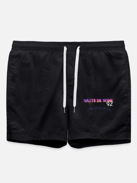 Hauts de Seine Skyline Gradient - Swim Trunks - black