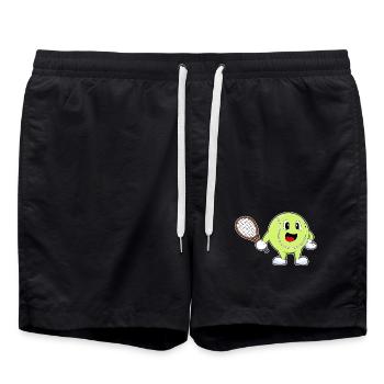 Raquette de tennis balle de tennis - Short de bain - noir - Devant - AI Model Male 185 light (185cm)
