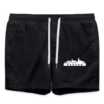 Heepen Skyline Bielefeld Amt Vogtei - Short de bain - noir - Devant - AI Model Male 185 light (185cm)