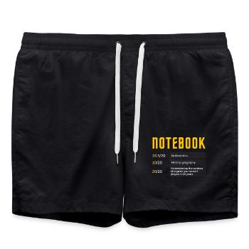 Se souvenir des jeux vidéo - Short de bain - noir - Devant - AI Model Male 185 light (185cm)
