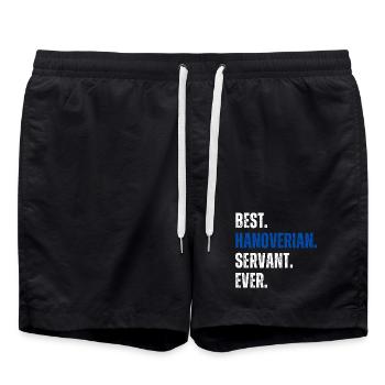 ! Meilleur serviteur hanovrien de tous les temps - Short de bain - noir - Devant - AI Model Male 185 light (185cm)