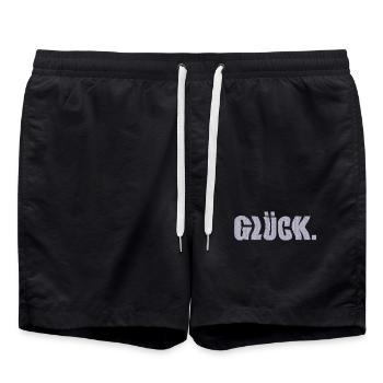 glück - Badeshorts - Schwarz - Vorne - AI Model Male 185 light (185cm)