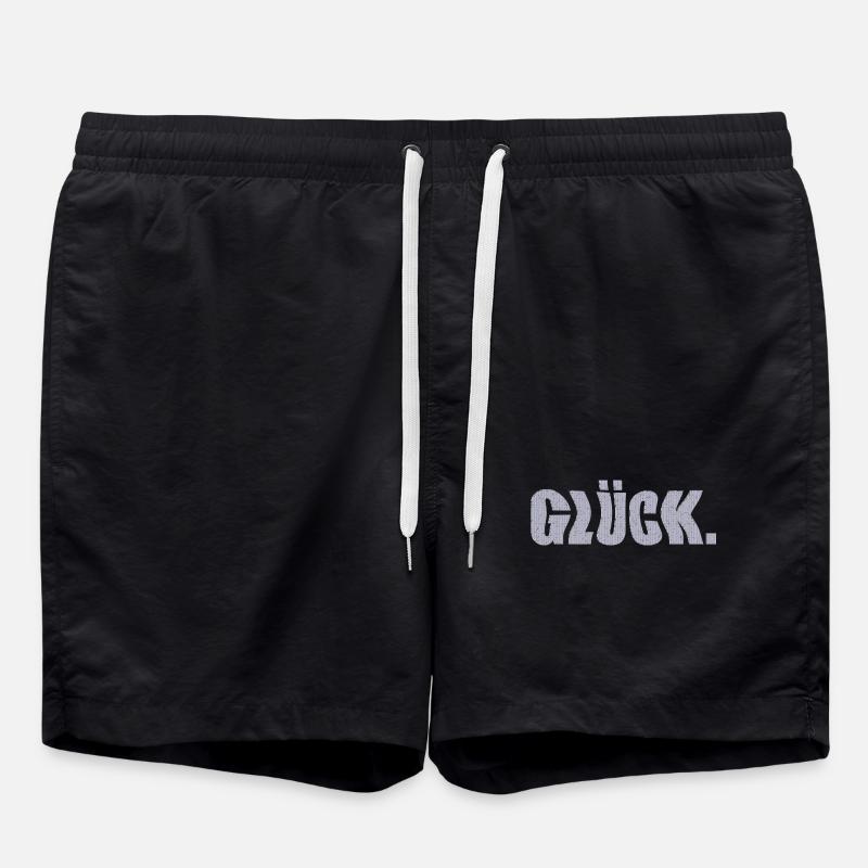 glück - Badeshorts - Schwarz